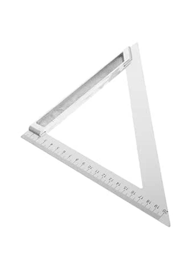 200 مم مسطرة مثلث الألومنيوم 90 درجة زاوية قائمة رسم هندسي نجارة هندسة مدرسة أداة قياس - Image 1