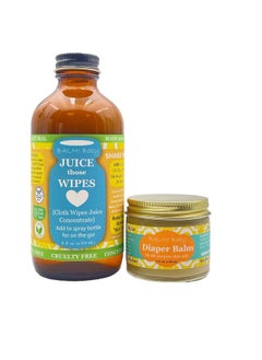 BALM! Baby BALM! Baby Juice Those Wipes and Diaper Balm - Cloth Wipes Concentrated Solution + Baby Diaper Rash Balm - All Natural - Cloth Diaper Safe - Plastic Free - Glass Containers - Made in USA  - Image 1