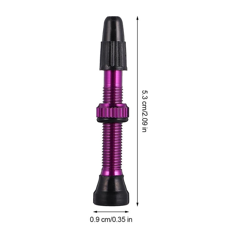 40mm Black Tubeless Bike Tire Valve Stem Cap Compatible with Mountain Bicycle Pumps and Inflators - Image 3