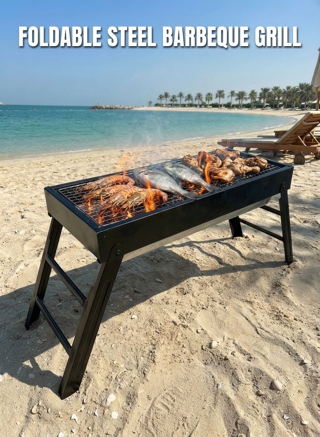 Portable Outdoor Grill – Foldable for Easy Storage, Ideal for Camping, Picnics, Beaches and Outdoor Barbecues - Image 1