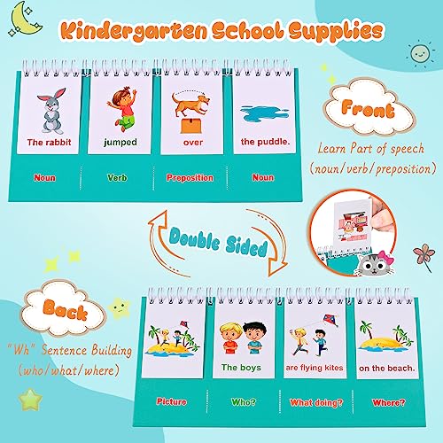 Coosilion Sentence Building for KidsSpeech Therapy Materials Kindergarten School Supplies Preschool 1st 2nd Grade Classroom Must Haves for Homeschool Supplies Special Education Toys and Games for Toddlers - Image 5