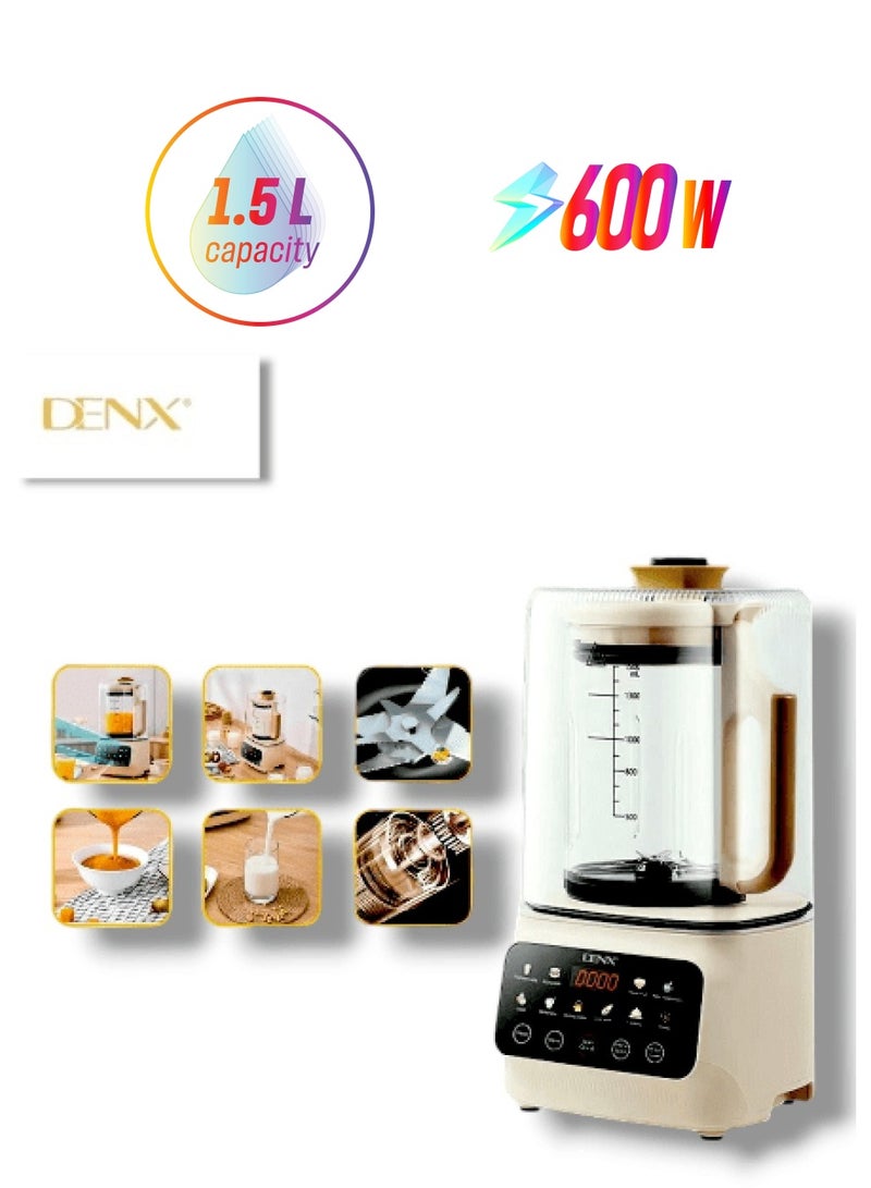 Denx Intelligent Food Blender 600W 1.5L With soundproof cover - Image 1