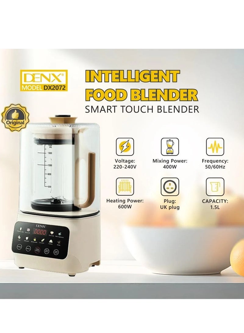 Denx Intelligent Food Blender 600W 1.5L With soundproof cover - Image 3