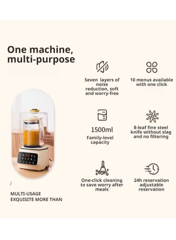 Denx Intelligent Food Blender 600W 1.5L With soundproof cover - Image 5