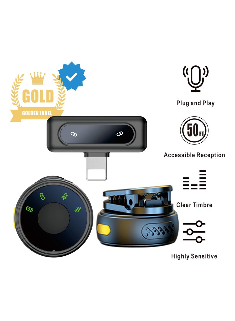 SYOSI - Usb Microphone for iPhone 15, Mini Video Recording Microphone, Youtube Podcast Microphone, Content Creator Microphone, Vlogging Mic Wireless Lav Mic for TikTok, Live Stream, Facebook, Zoom - Image 1