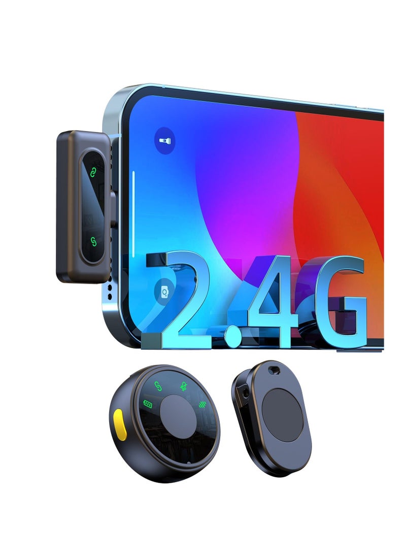 SYOSI - Usb Microphone for iPhone 15, Mini Video Recording Microphone, Youtube Podcast Microphone, Content Creator Microphone, Vlogging Mic Wireless Lav Mic for TikTok, Live Stream, Facebook, Zoom - Image 1