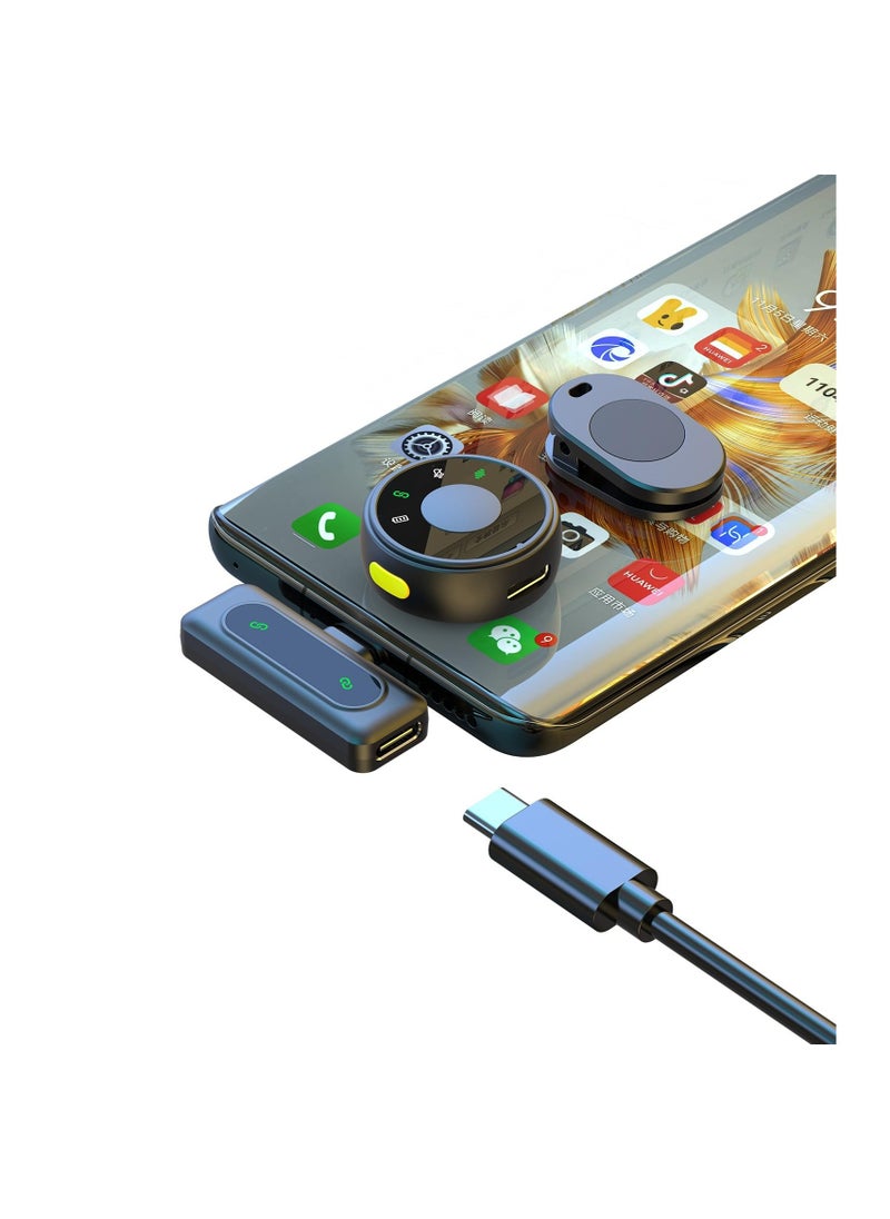 SYOSI - Usb Microphone for iPhone 15, Mini Video Recording Microphone, Youtube Podcast Microphone, Content Creator Microphone, Vlogging Mic Wireless Lav Mic for TikTok, Live Stream, Facebook, Zoom - Image 1