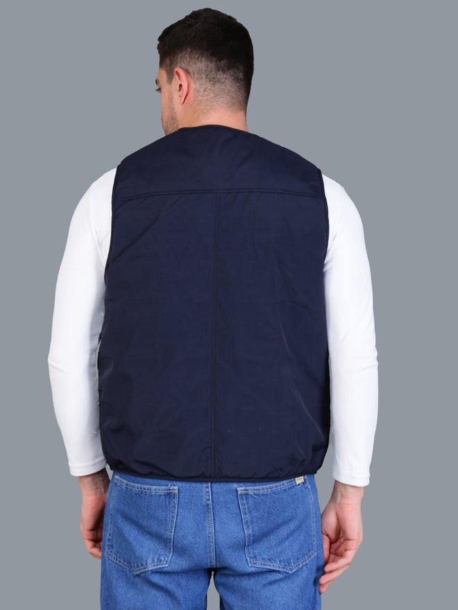 Fort Collins Men Navy Blue Utility Vest - Image 5