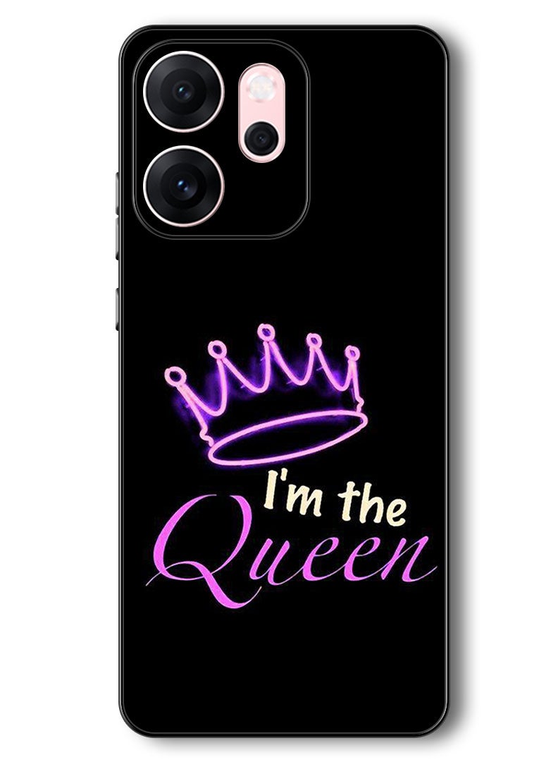 Theodor Case Compatible with Oppo Reno 14 F 6.57 Inch Protection Shockproof Bumper Cover I Am The Queen - Image 1