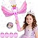 EagleStone Princess Bubble Wand for Kids Girls with LED Lights Music Fairy Bubble Machine Toy with 4 Bubble Solutions Outdoor Bubble Toys for Toddlers Aged 3 4 5 6 7 8 Birthday Gift for Girls - Image 2