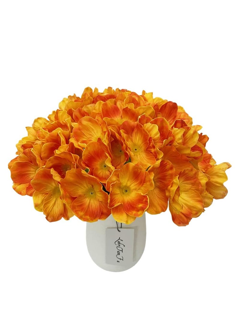 LebriTamFa 10 PCS High Quaulity Fresh Artificial Mini Real Touch PU/Latex Corn Poppies Decorative Silk Fake Artificial Poppy Flowers for Wedding Holiday Bridal Bouquet Home Party Decor (Orange) - Image 4