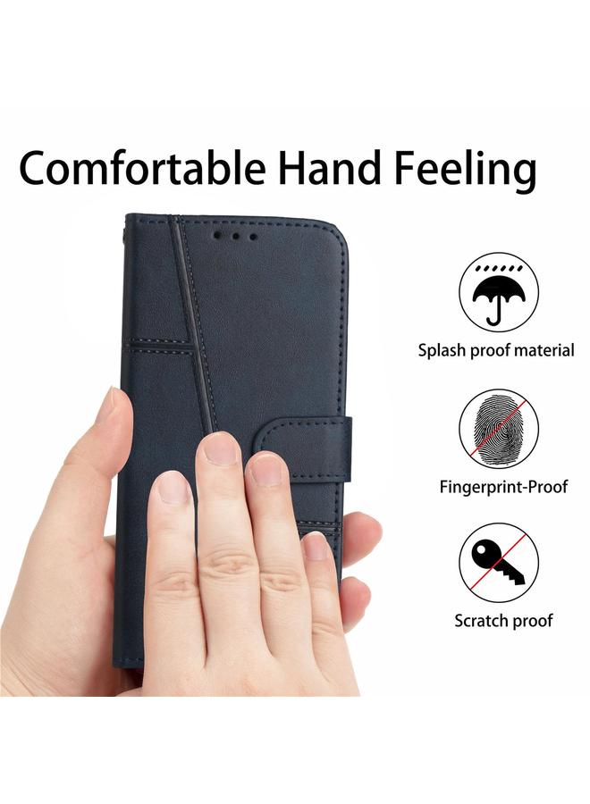 S-TOP Case For Samsung Galaxy A73 5G Stitching Calf Texture Buckle Leather Phone Case - Image 3