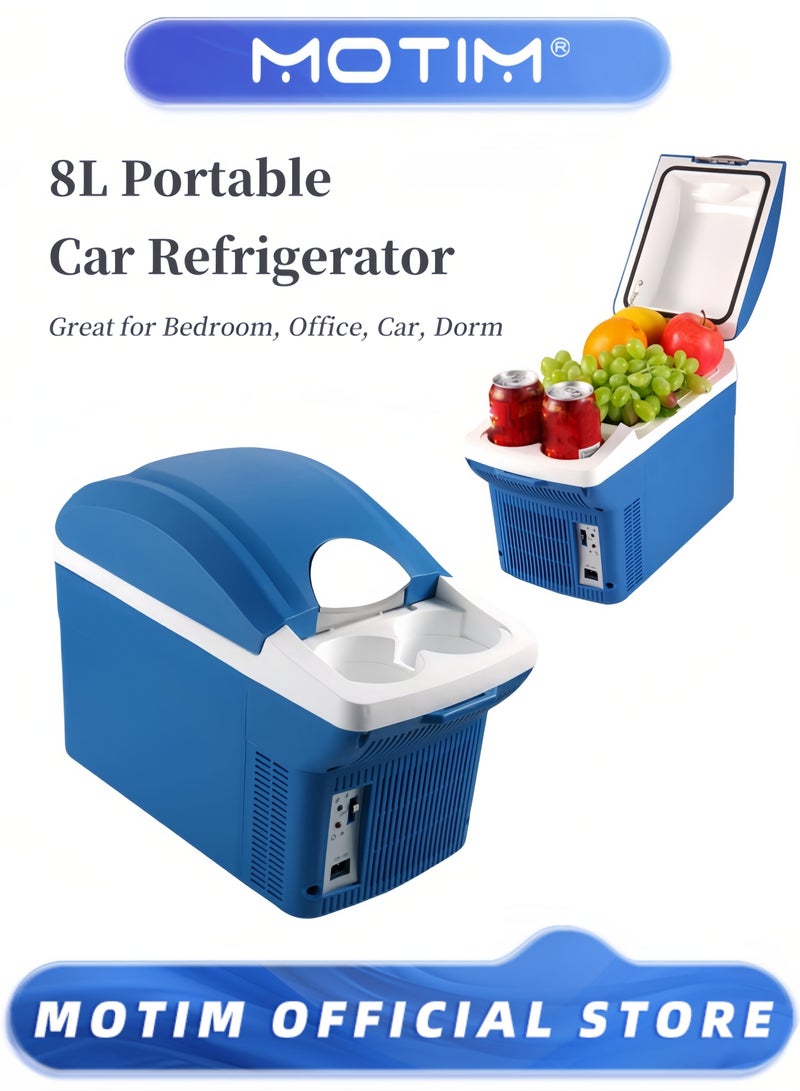 Motim 8L Mini Fridge Car Refrigerator Portable 12V/220V for Car and Home Use  - Image 1