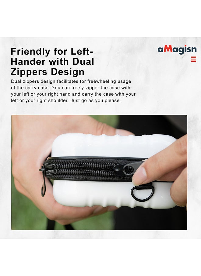 aMagisn - AC03 Sports Camera Case Portable Storage Bag for Camera with Semi-open Design Detachable Interior Organizer Camera Protective Bag with Straps Compatible with Insta 360 Ace - Image 1