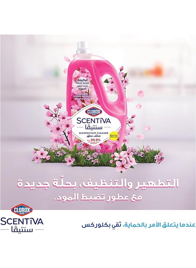 Clorox Scentiva Multipurpose Disinfectant Floor Cleaner Japanese Spring Blossom 3L - Image 3