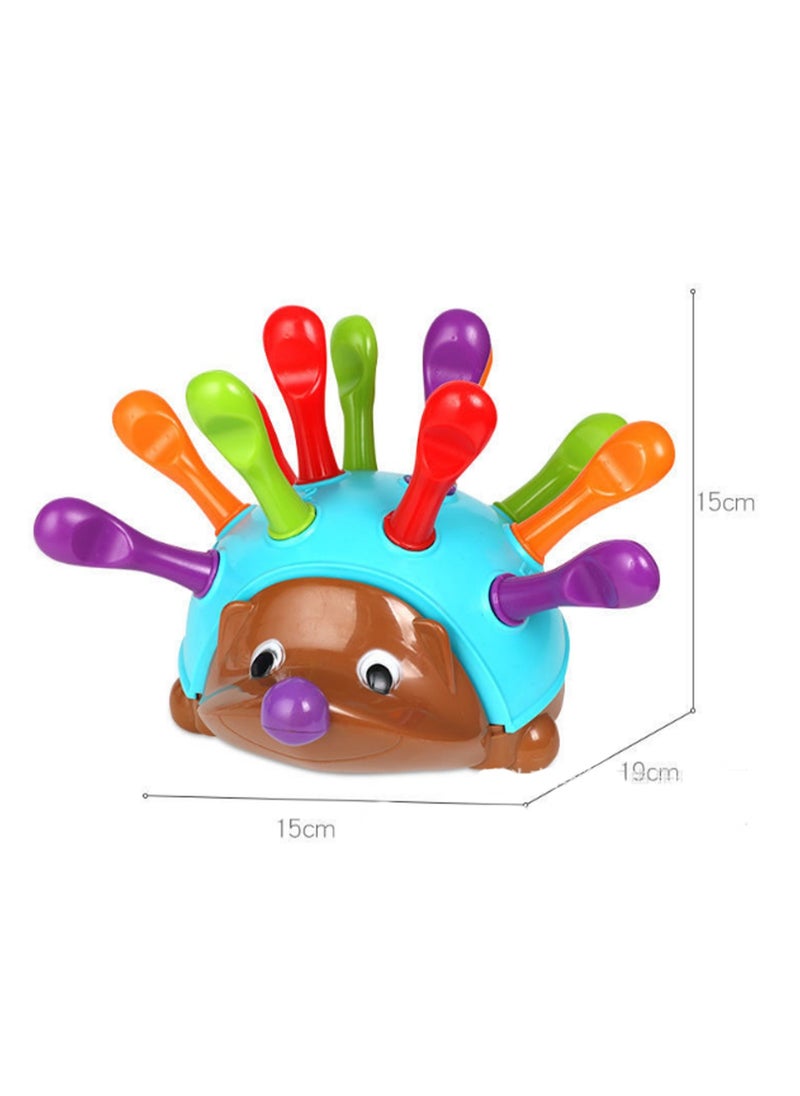 Hedgehog Building Fine Motor Hedgehog - Toddler Learning Toy, Fine Motor And Sensory Toy For Children 18 Months+  - Image 2