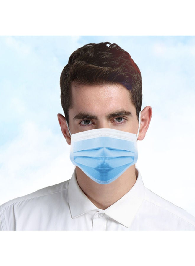 نيبمينينت مجموعة كمامات من 3 طبقات للحماية مع أشرطة قابلة للتكيف الأنف مكونة 50 قطعة - Image 3