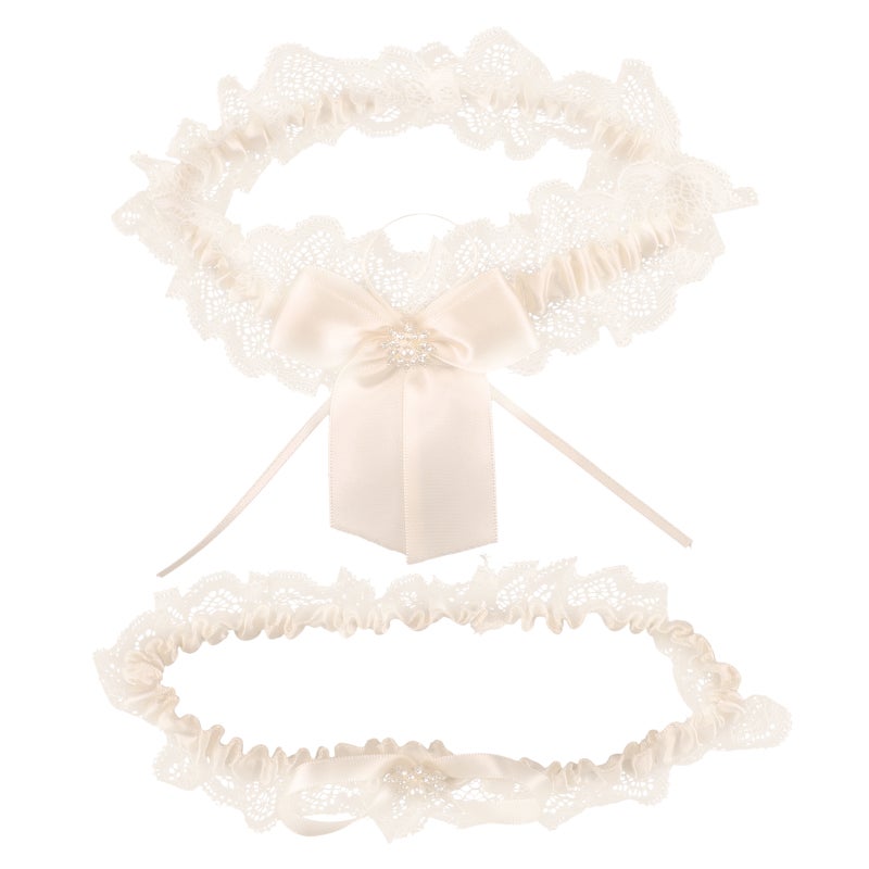 1 Set Bridal Lace Garters Bride Garters Wedding Garters Leg Accessories - Image 1