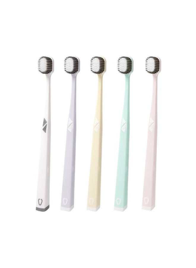 Yibao High-density Wide Head Toothbrush Deep Cleaning Gum Care Ultra Soft Bristles Adult Family Pack 5pcs