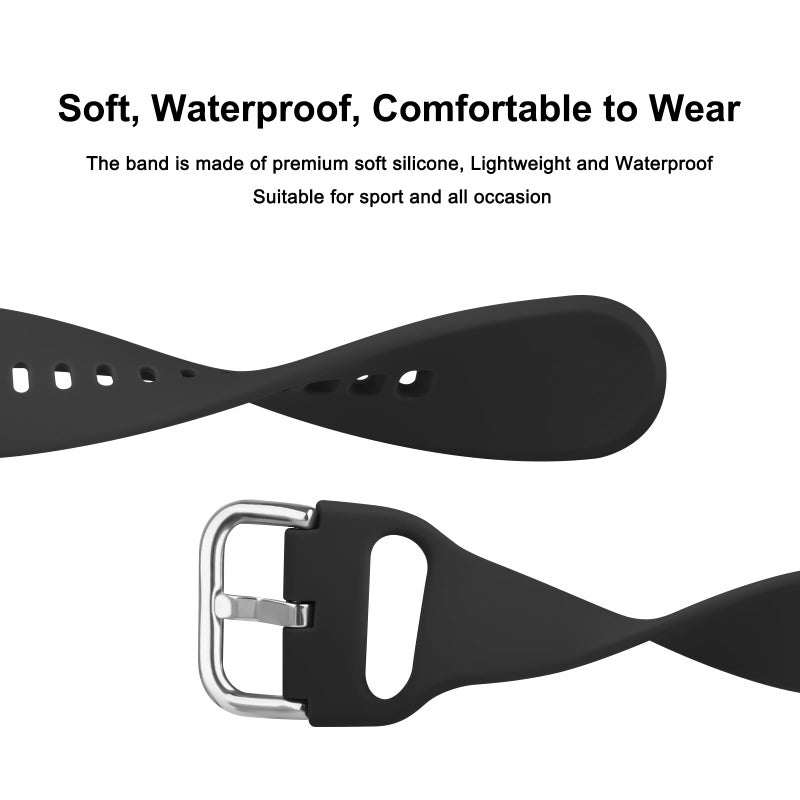 Vanjua Bands for Amazfit Bip 3 / Bip 3 Pro Band Women Men, Amazfit Bip U Pro / Bip / Bip Lite / Bip S / Bip S lite / Bip U, 20mm Quick Release Soft Silicone Replacement Strap for Amazfit GTR mini / - Image 3