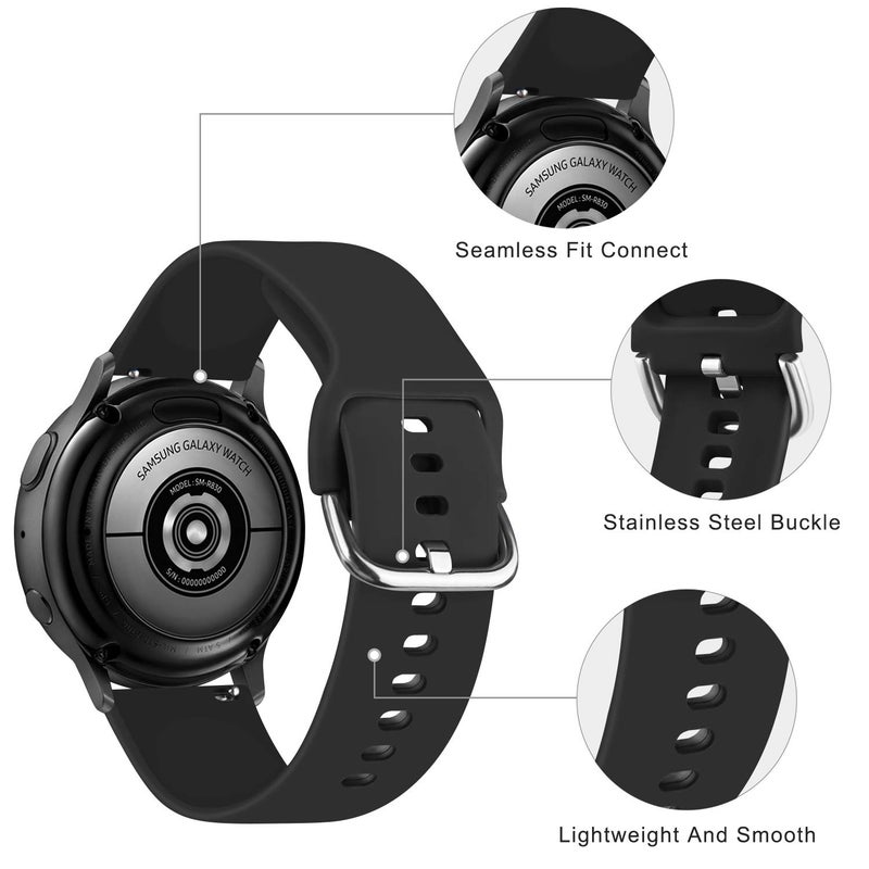 Vanjua Bands for Amazfit Bip 3 / Bip 3 Pro Band Women Men, Amazfit Bip U Pro / Bip / Bip Lite / Bip S / Bip S lite / Bip U, 20mm Quick Release Soft Silicone Replacement Strap for Amazfit GTR mini / - Image 2