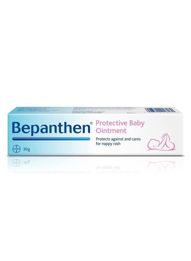 Bepanthen Protective Baby Ointment 30g, Bepanthen Nappy Care Ointment, Gentle Bepanthen Diaper Ointment, Baby Rash Ointment - Image 1