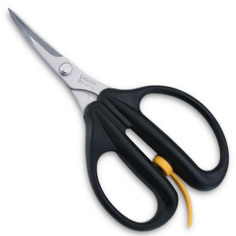 CANARY Spring Loaded Craft Scissors 6.3" [Curved Sharp Tips], Made in JAPAN, Razor Sharp Japanese Stainless Steel Blade, Black - Image 2