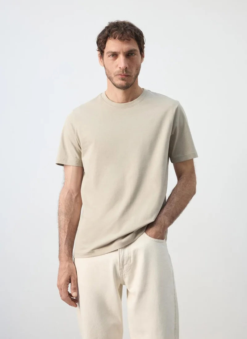 Mango Man Slim-Fit 180-Gsm T-Shirt