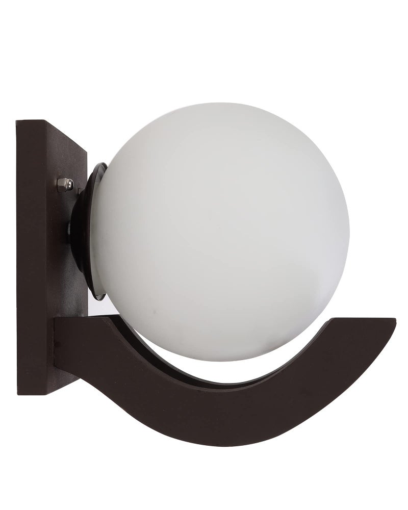 Twilight Nordic Wooden Wall Lamps, Zedo E27 Sconces with Glass Shades, (White Set of 2)(AC) - Image 5
