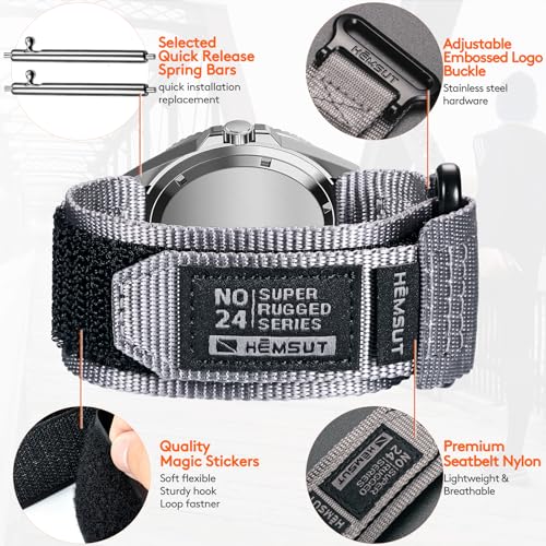 DAVILANE Quick Release Watch Band Compatible with Casio duro,22mm Nylon Replacement Strap Wristbands for Casio MDV106-1AV / MTP-VD01 / MTP-VD02 / MTP-1374 - Image 2