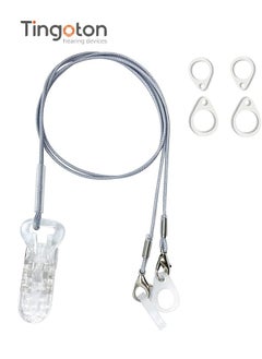 Tingoton BTE Hearing Aid Clips Otoclip for Adults and Kids with 7mm 9mm 11mm Silicone Loops for BTE Hearing aids and Anti Lost Lanyard Cord and Carry case (Gray)