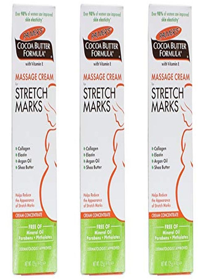Cocoa Butter Formula Massage Cream For Stretch Marks 4.4 Ounce (Pack Of 3)