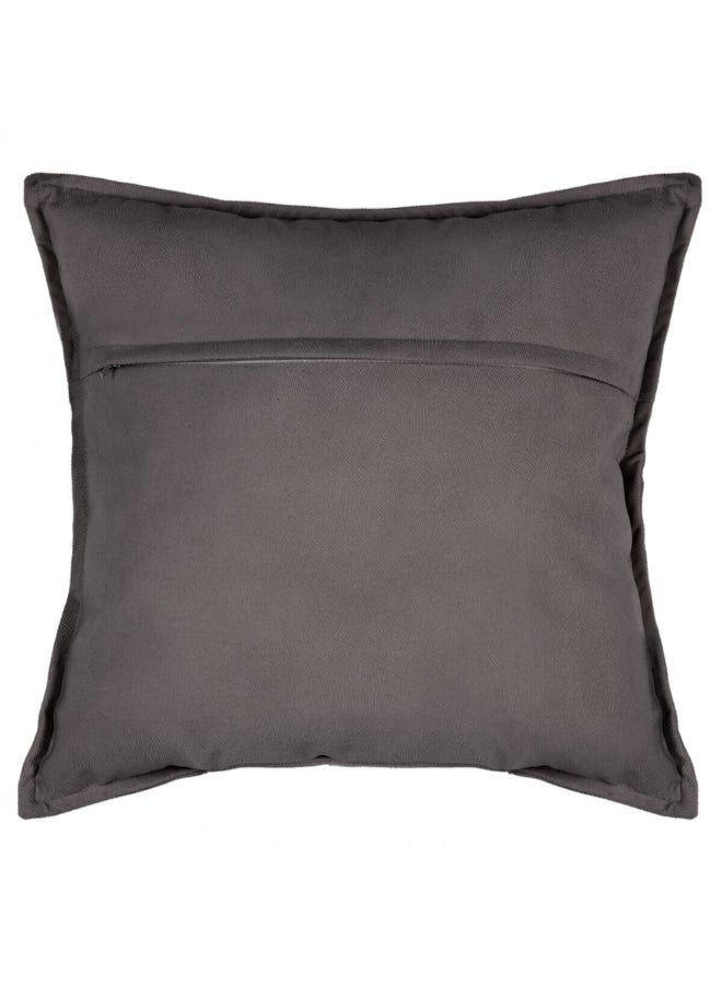 atmosphera Lilou High Quality Square Shaped Cushion Dark Grey 55 x 55cm 164017L - Image 2