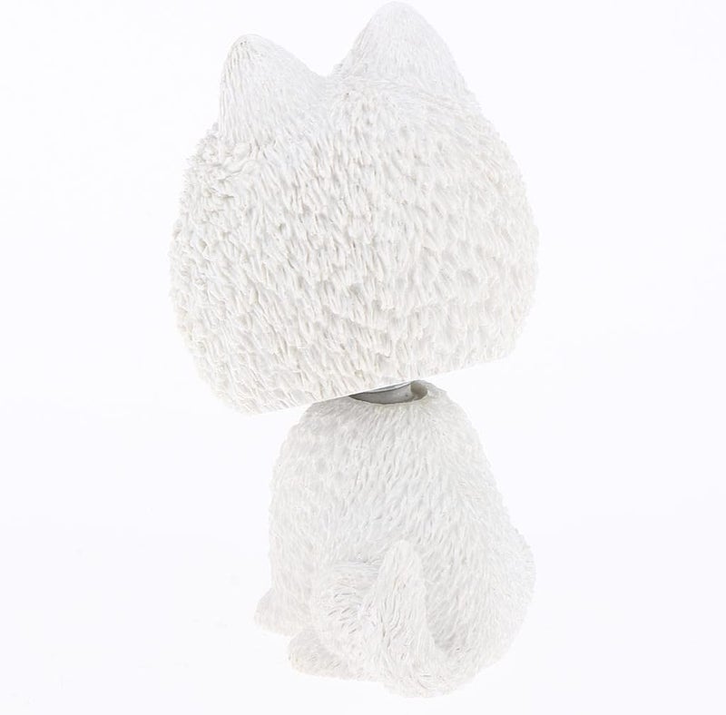 كلاراكو مجسم كلب صغير يهز رأسه مصنوع من الراتنج، يُستخدم كزينة للوحة القيادة في السيارات، أو كحيوان أليف مصغر من نوع سامويد لبيوت الدمى. - Image 4