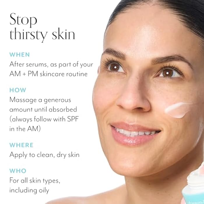 Bliss Drench & Quench Hyaluronic Acid Cream to Water Moisturizer | Lightweight Face Cream with 4 Types of Hyaluronic Acid for All Day Hydration and Plump Skin | Clean Vegan & Cruelty Free 1.7 fl oz - Image 5