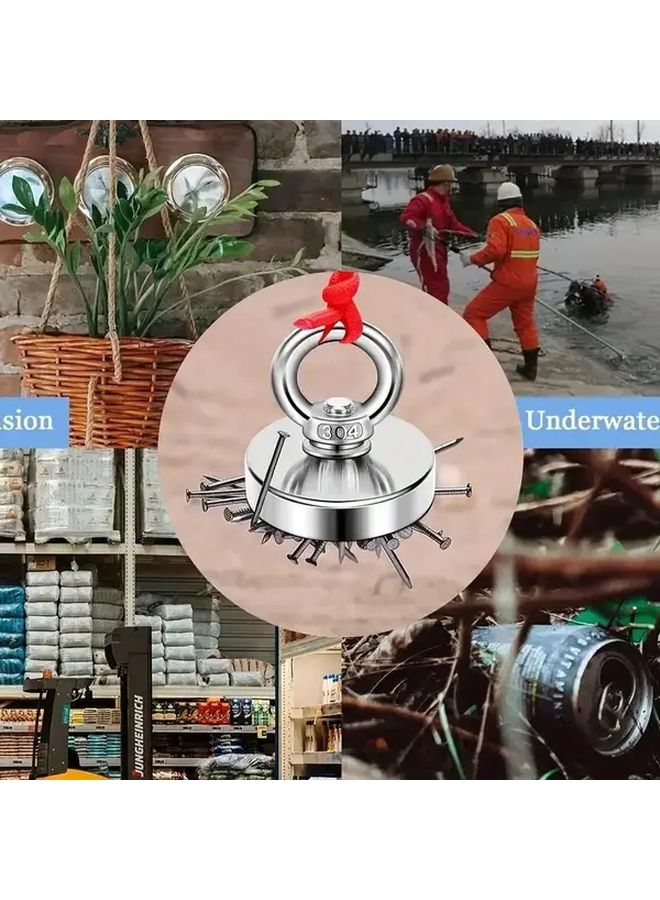 مجموعة الصيد المغناطيسي الدائرية المحمولة عالية القوة للمنزل والمكتب وورشة العمل - Image 2