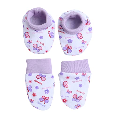EIO New Born Baby Printed Clothing Gift Set -13 Pieces (Purple, Cotton) - Image 4