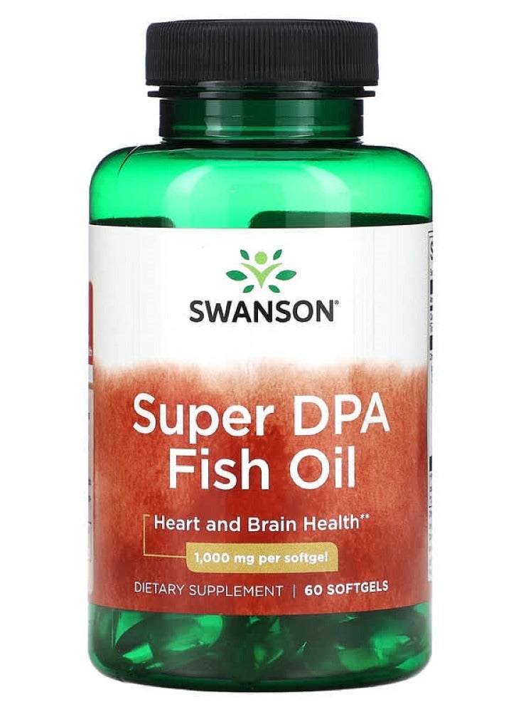 Swanson, Super DPA Fish Oil, 1,000 mg, 60 Softgels