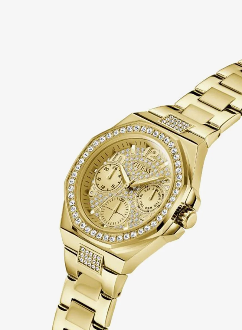 Guess  Ladies Gold Tone Multi-function Watch for Women | Best Price UAE