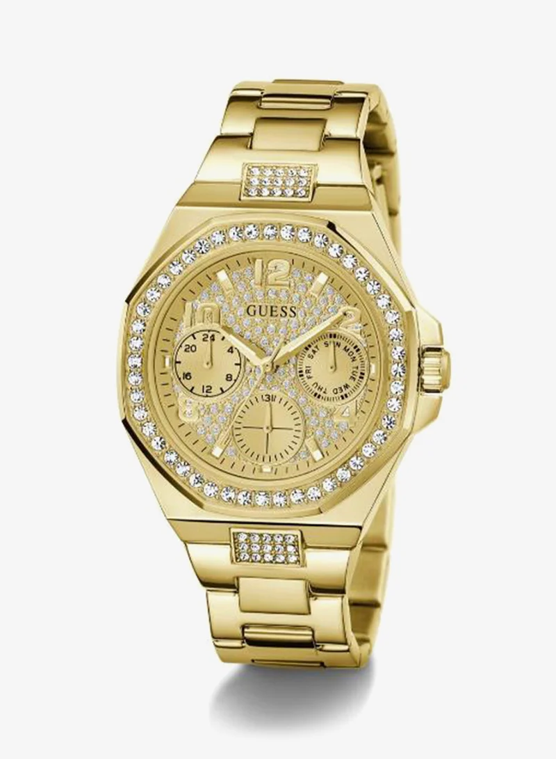 Guess  Ladies Gold Tone Multi-function Watch for Women | Best Price UAE