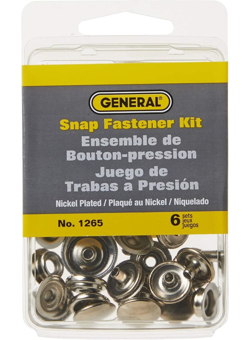 General Tools General Tools 1265 Snap Fastener Kit with 6 Fasteners  - Image 2