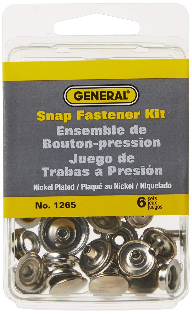 General Tools 1265 Snap Fastener Kit with 6 Fasteners - Image 2