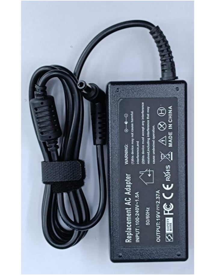 CS - AC ADAPTER LAPTOP FOR TOSHIBA 19V 2.37A 5.5x2.5mm - Image 1