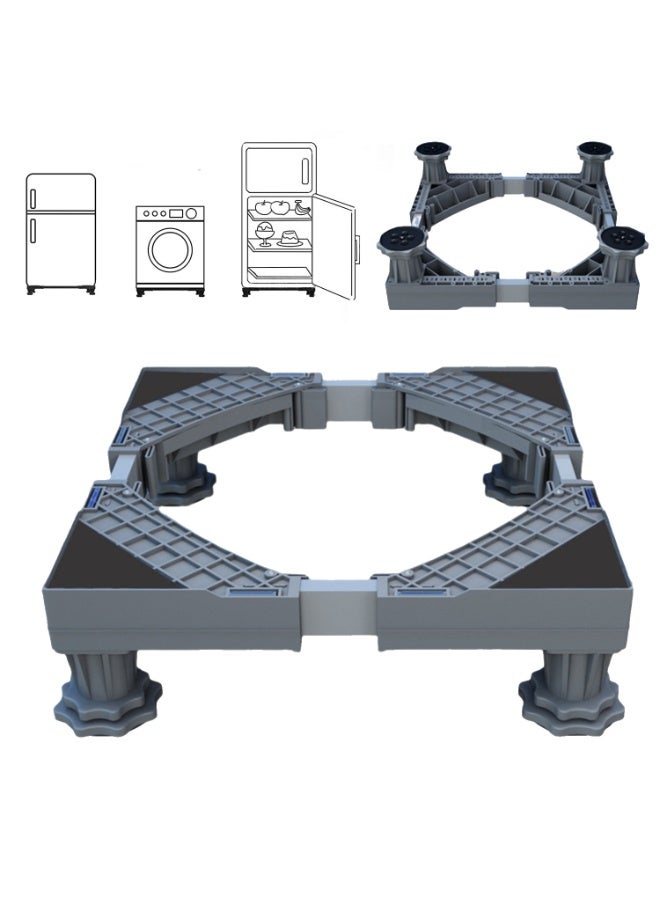 AiheArron Washing Machine Stand Base - Adjustable Refrigerator Stand With 4 Strong Feet - Multi-Functional Pedestal for Washing Machine and Dryer - Image 2