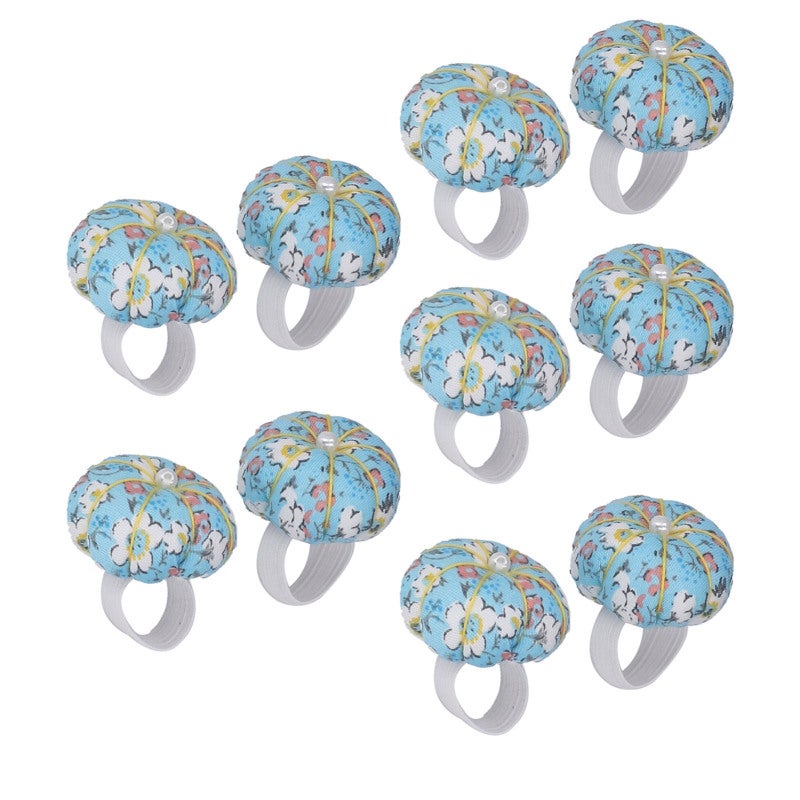 Finger Pin Cushion: Light Weight Wearable Ring Style - Convenient Practical Pin Holder - Beautiful Decorative Accessory for Sewing, Embroidery, DIY Beginners & Holiday Gifting - Image 5