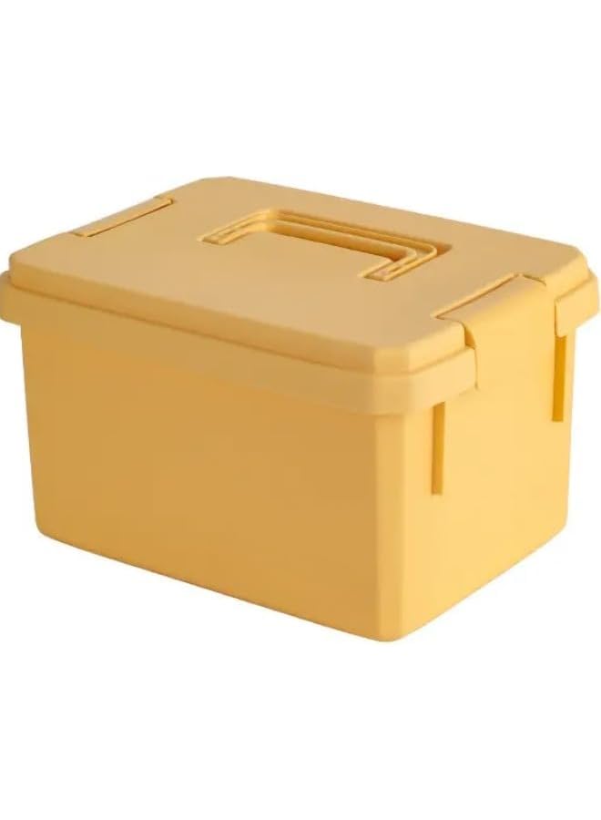 Zaboon Storage Box With Plastic Cover 7.2 Liters Yellow