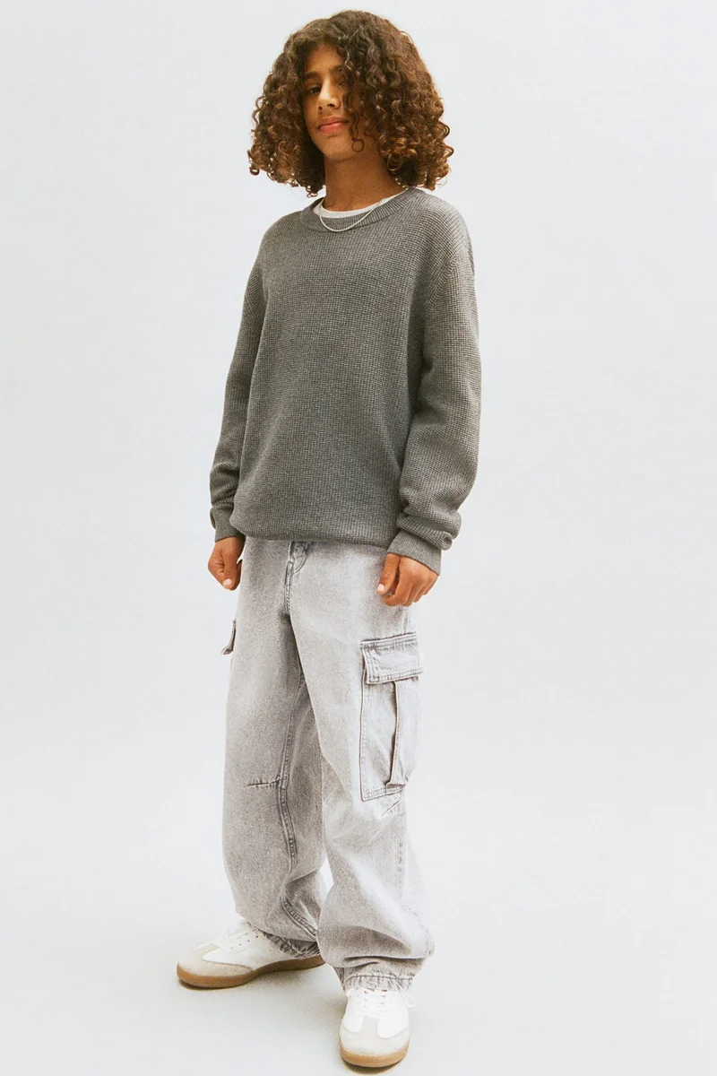 H&M Wide-leg cargo jeans
