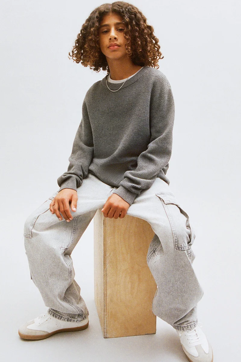 H&M Wide-leg cargo jeans