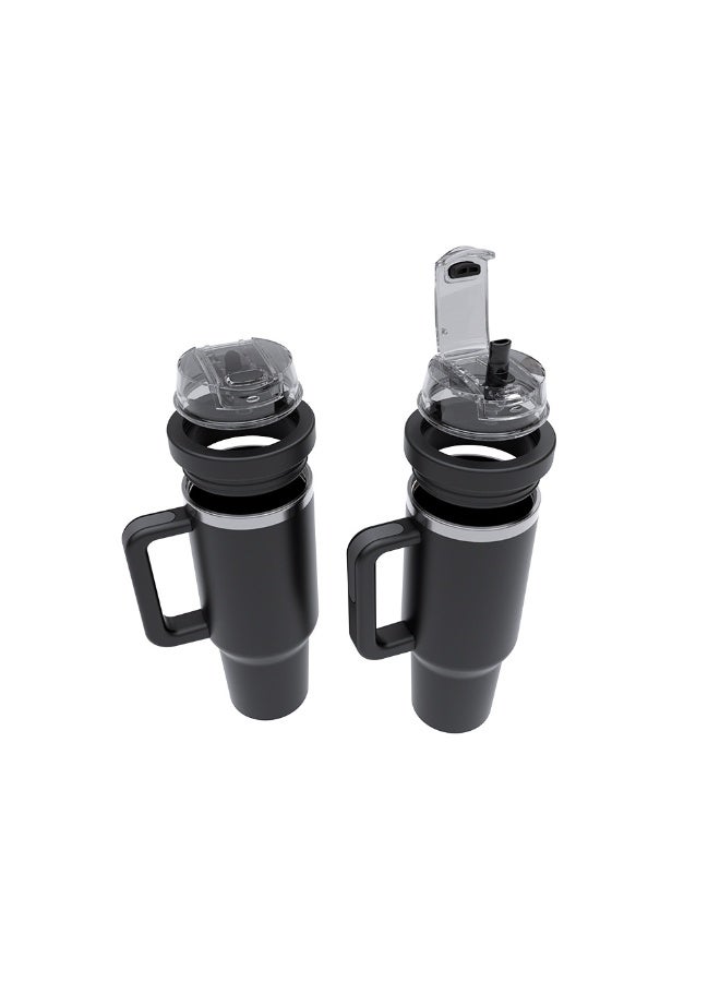 30oz  Flip Straw Lid Replacement for Stanley Cup, Dustproof & Leakproof Cover with Sealed Silicone Cap, BPA-Free Fit for Stanley Cup 30/40oz Accessories  - Image 1