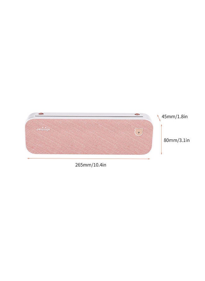 PeriPage A4 Paper Printer Direct Thermal Transfer Wirless Printer Mobile 210mm Mini Mobile Photo Printer  USB BT Connection with 1 Roll Thermal Paper  - Image 3